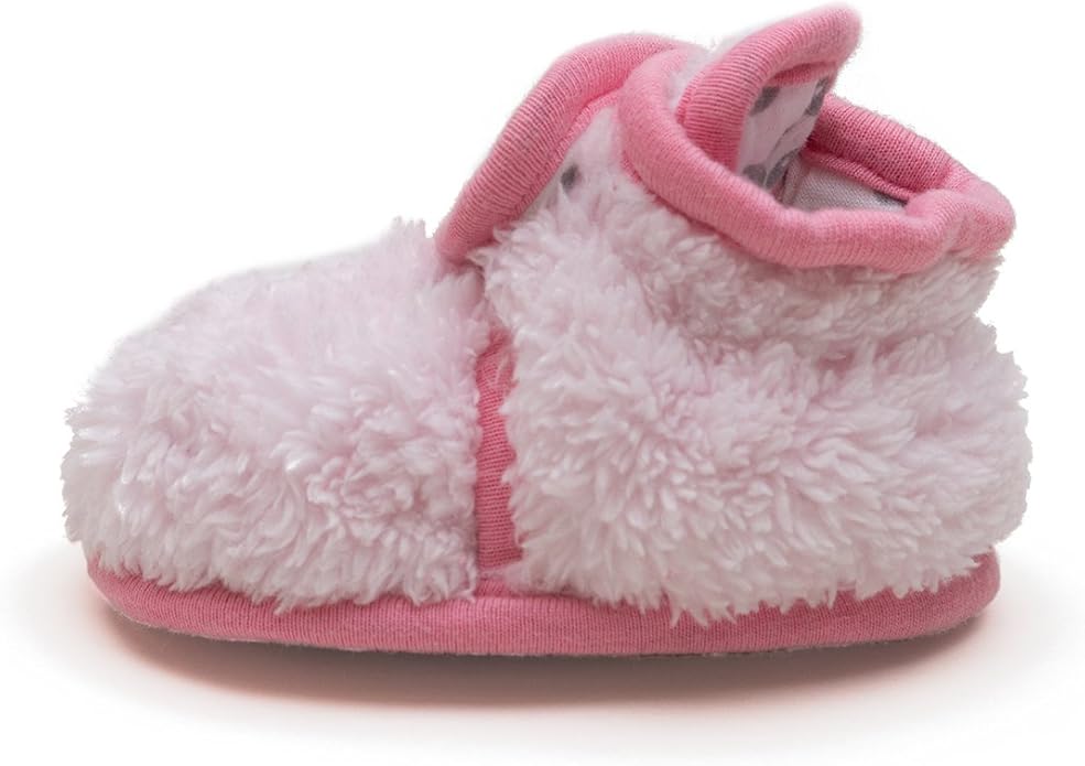 Warm Baby Booties Cozy Baby Slippers Stay on with Non Slid Sole with grippers for Newborns and Infants