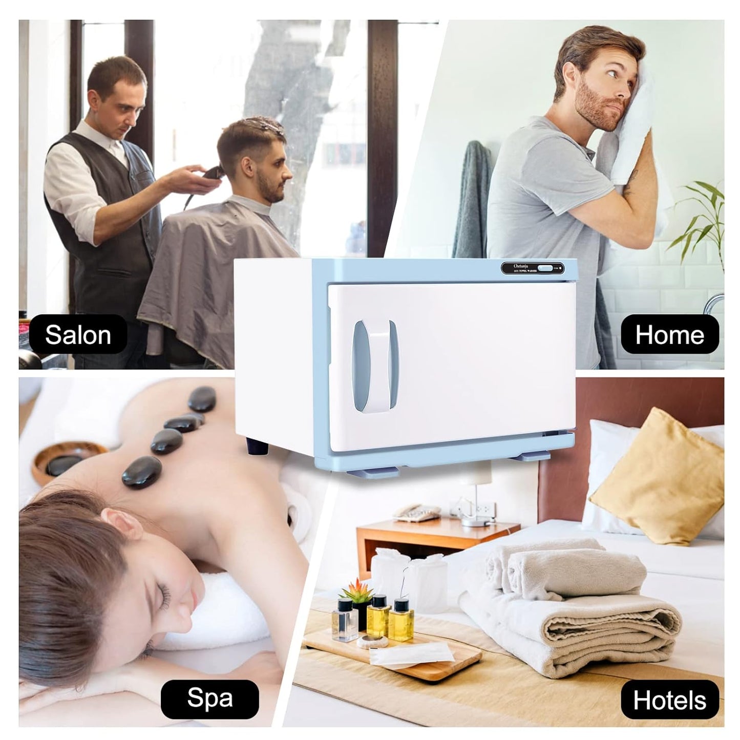 Towel Warmer,Towel Steamer for Facial, Professional Spa Hot Towel Warmer 8L, Small Towel Warmer Cabinet, Towel Warmer for Facial caddy for Salon,Spa, Massage Use(*blue)