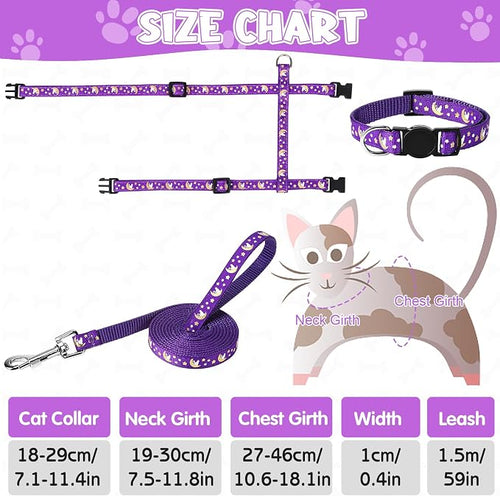 2 Pack Cat Harness and Leash - Image 2