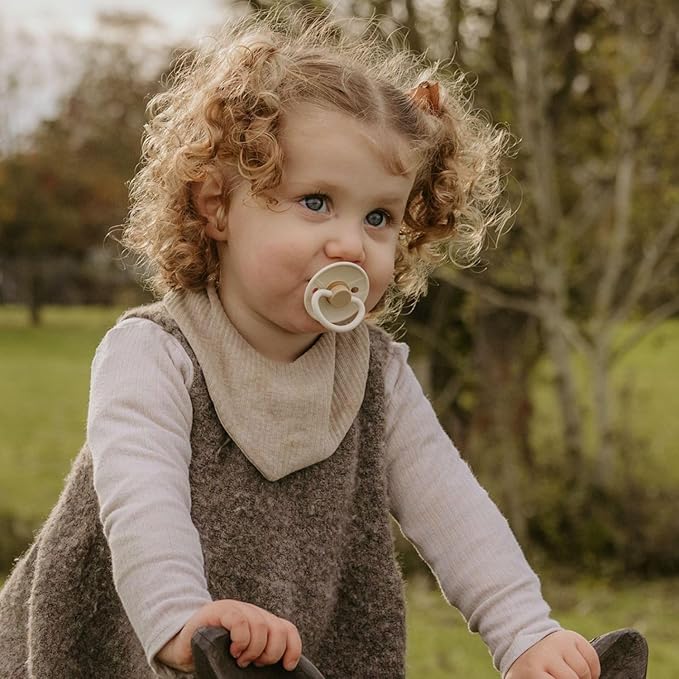 FRIGG SilkySoft Silicone Baby Pacifier 6-Pack Earthy Wonder | Made in Denmark | BPA-Free (6-18 Months)