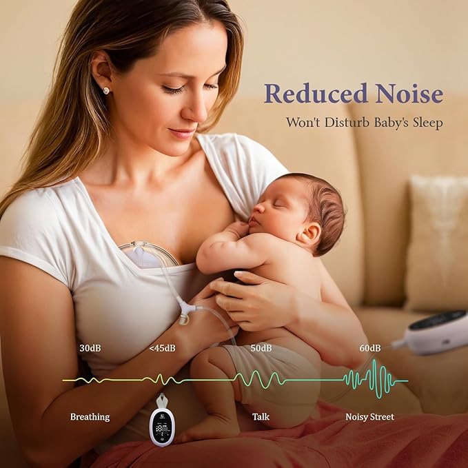 Breast Pump D6, Ultra-Lightweight Hands Free Wearable Breast Pump with Upgraded Leak-Proof Double-Seal Flange, Electric Breastfeeding Pump 3 Modes | 9 Levels, 3 Fine-Tuned Rhythms, 15/17/19/21/25mm