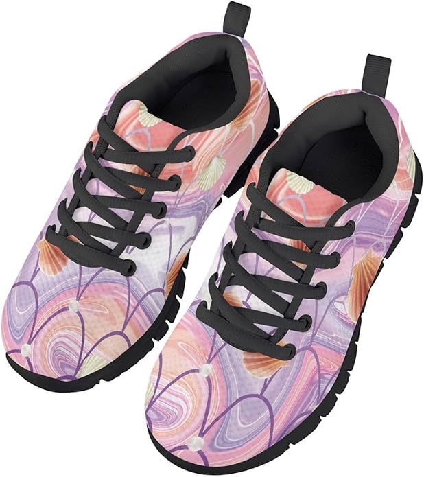 MARSVOVO First Shoes for Walking Boy Girl Athletic Lightweight Flexible Lace-up Breathable Running Shoes Casual Classic Comfortable Non Slip Play Sport Learning to Walk Toddler Girl Sneakers