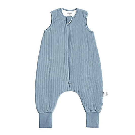 Rayon Made from Bamboo Toddler Sleep Sack with Feet 1.0 Tog Breathable Sleep Sack 6-12 Months Ultra Soft Baby Wearable Blanket with Legs Unisex Sleeping Bag with 2-Way Zipper