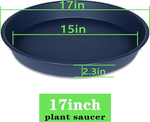 2 Pack of 16 17 inch Plant Saucer, 2.3" Depth, Plant Trays - Image 2