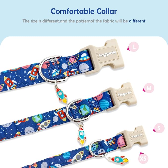 Faygarsle Space Theme Dog Collar - Image 5