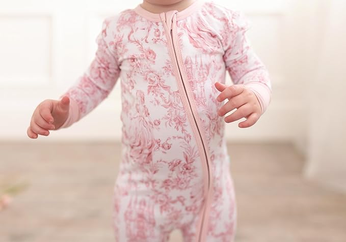 Posh Peanut Convertible Baby Sleepers - Girls Footless Baby Pajamas with 2 Way Zipper for Easy Diaper Changes