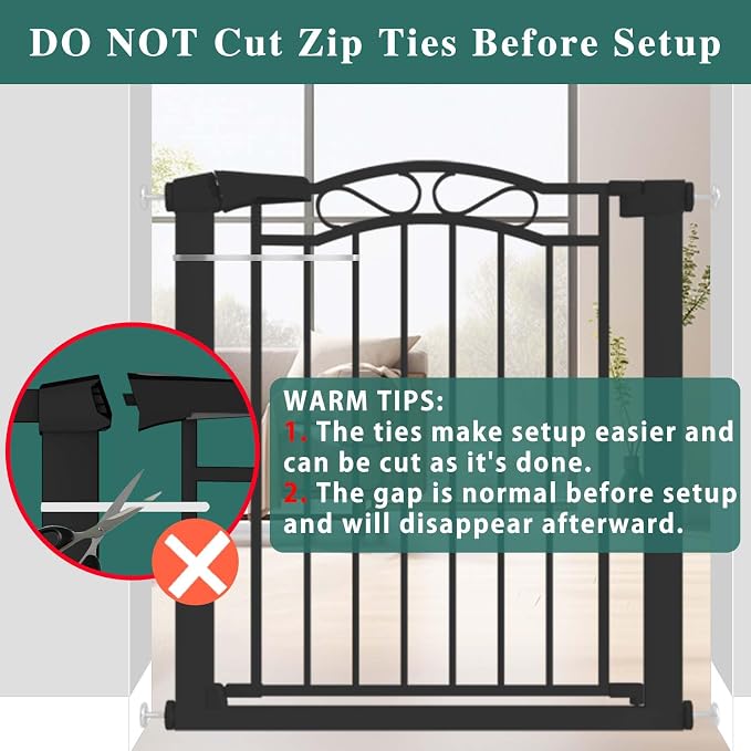 Fairy Baby 54.4"-57.0" Extra Wide Baby Gate - Image 9