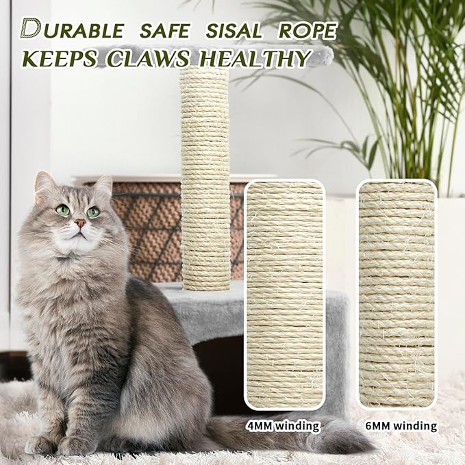 Natural Sisal Rope 1/4 Inch 6mm 98-Feet - Image 6