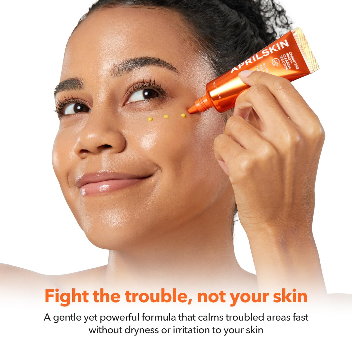 APRILSKIN Carrotene IPMP™ Clearing Solution || Quickly soothes troubled areas and helps clear blemishes | Formulated with BHA, AHA, Niacinamide & Zinc Oxide | Vegan, Cruelty-Free (0.67fl.oz.)