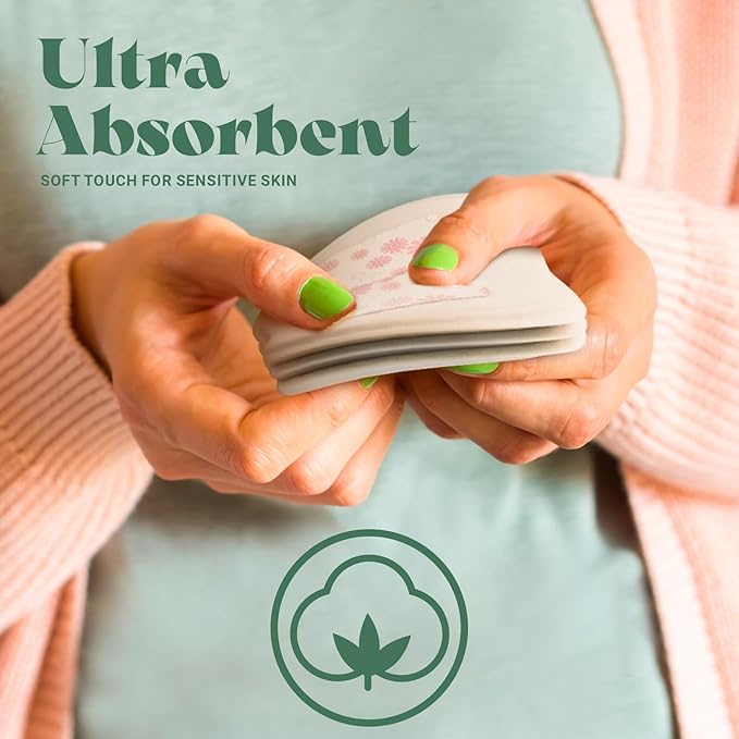 Maya by Biopure Disposable Nursing Pads for Breastfeeding | Ultra Absorbent Disposable Breast Pads with 5-Layer Protection for Breastfeeding and Pumping Moms | Individually Wrapped (100 Count)