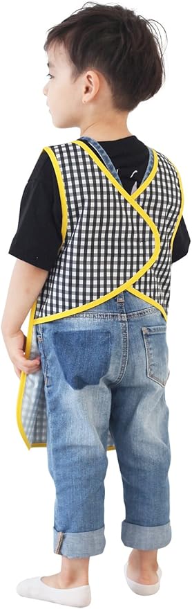 Kids Painting Apron – Waterproof Art Smock for Toddlers & Preschoolers, Messy Play, Baking, Crafts, Cooking, Mealtime