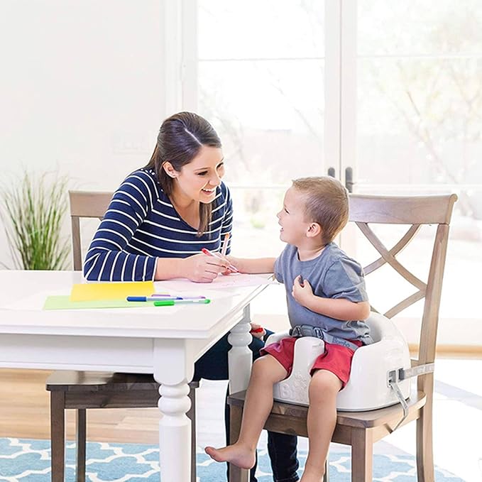 Bumbo 2 Pack 3-in-1 Multi-Seat for 6 to 36 Months, Travel Baby Feeding and Play Floor Seat, All-in-One Portable Booster with Tray & Toddler High Chair, Cradle Pink