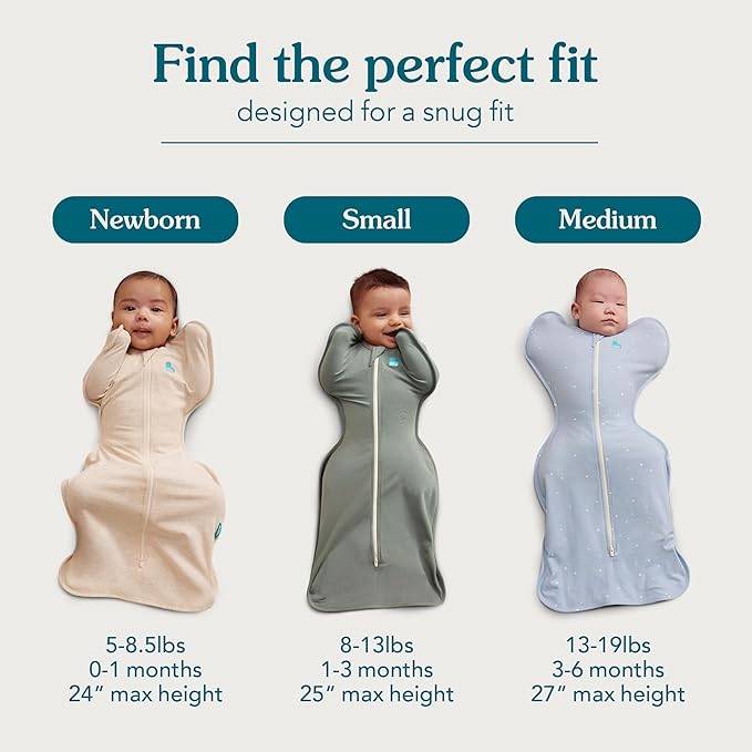 Love to Dream Swaddle UP, Baby Sleep Sack, Self-Soothing Swaddles for Newborns, Snug Fit Helps Calm Startle Reflex, New Born Essentials for Baby, 1.0 TOG, 5-8.5 lbs, Powder Pink Twinkle