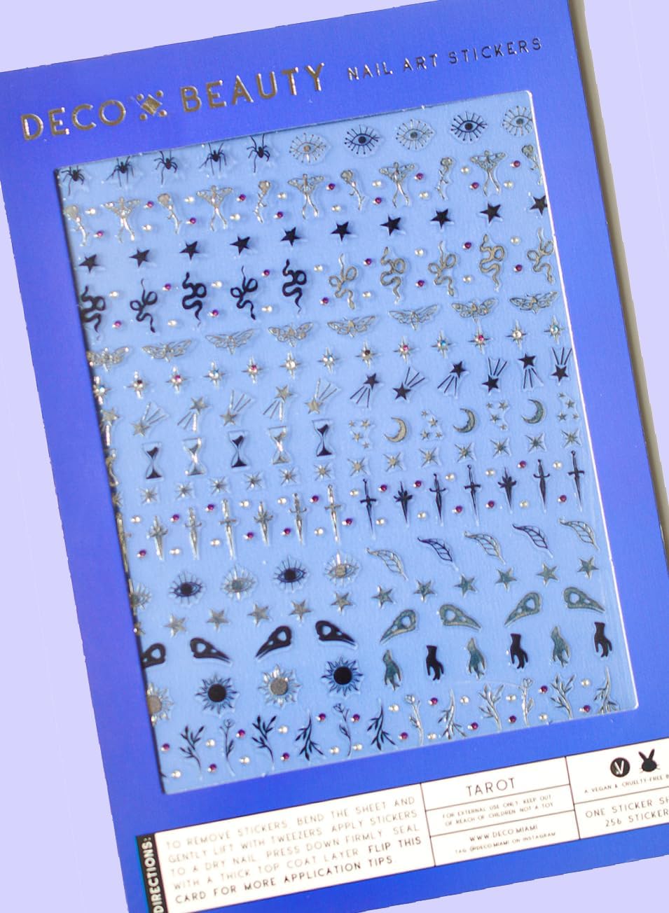 Tarot Nail Stickers - Lightweight & Easy-to-Apply Nail Art with Cute & Trendy Designs - Durable & Long-Lasting Nail Stickers for Women, Ideal for DIY Manicures