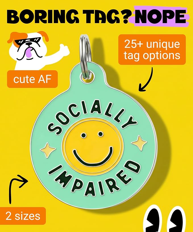Bad Tags Personalized Dog and Cat ID Tags in 25+ Designs and 2 Sizes - Image 4