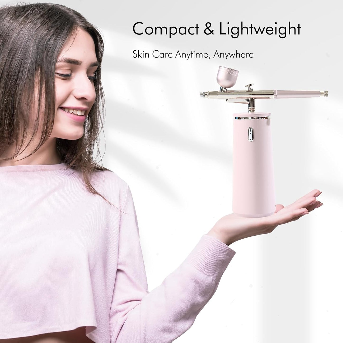 Microtree Nano Facial Sprayer High Pressure, Oxygen Facial Machine 0.3mm Nozzle Fine Mister Portable Facial Steamer Mist for Face Hydrating Skin Care Routine SPA at Home