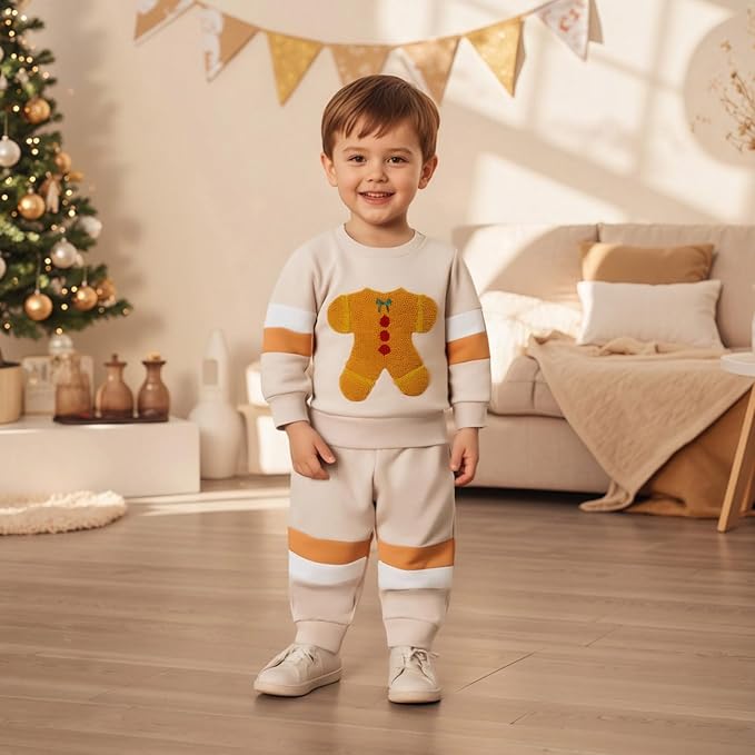 Fernvia Toddler Baby Girl Clothes 3 6 9 12 18 24 Months Fall Outfits Solid Long Sleeve Sweatshirt Tops + Pants Set