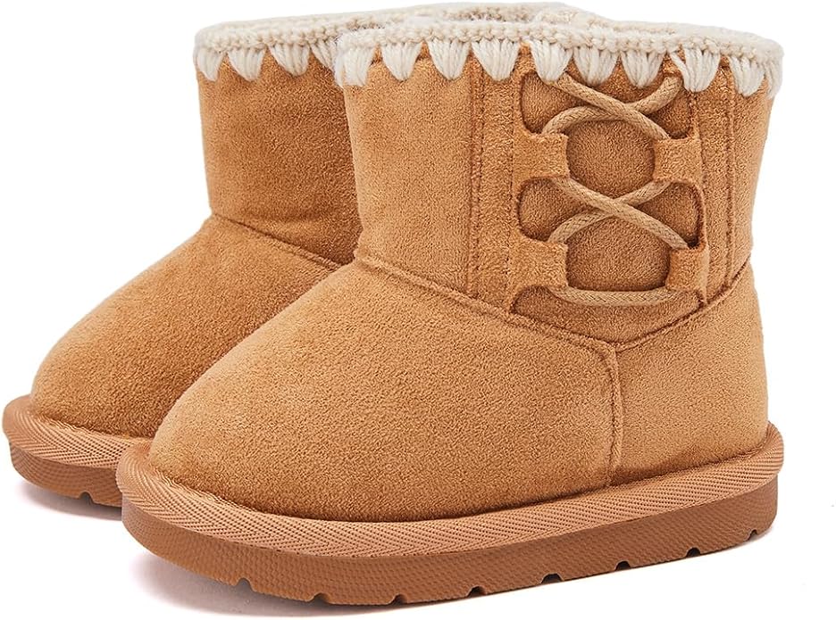 BMCiTYBM Girls Boys Snow Boots Warm Winter Fur Lined Baby Shoes (Infant/Toddler/Little Kid)