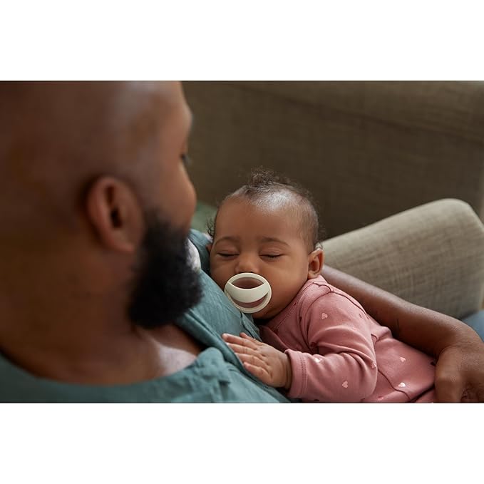 NUK Perfect Match Silicone Newborn Pacifier, for Ages 0-6m, 4 Pack, Green & White