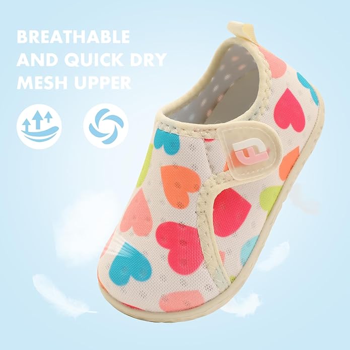 JOINFREE Baby Toddler Water Shoes Boys Girls Sandals Barefoot Kids Breathable Sneakers Shoes for Walking Running