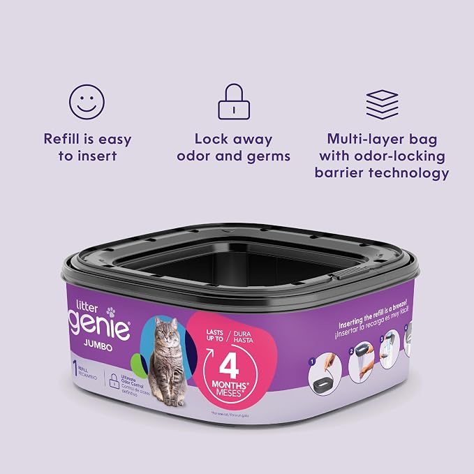 Litter Genie Refill Bags | Jumbo 6-Pack | Up to 4 Months of Supply in 1 - Image 5