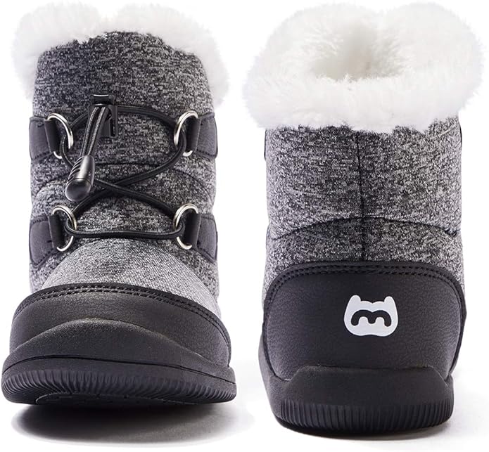 BMCiTYBM Toddler Baby Snow Boots Winter Shoes Boys Girls Cold Weather Baby Faux Fur Shoes