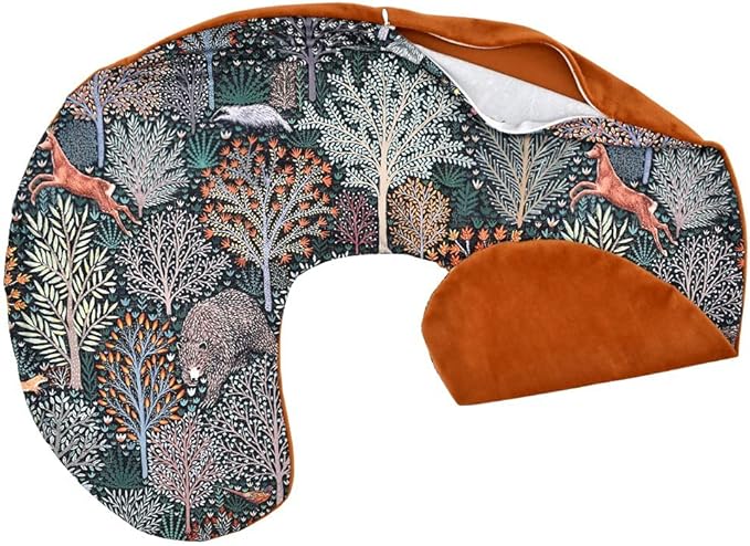 Boyoung Stretchy Nursing Pillow Covers Ultra Soft Slipcovers for Breastfeeding for Baby Girls Boys, Feeding Pillow Cover Fits Standard Infant Support Pillows Positioners Nursing Pillow Case