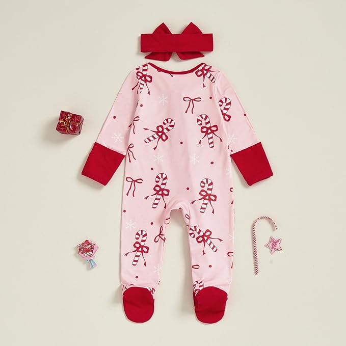 CIYCUIT Baby Girls Cactus Footies Newborn Zip Up Onesie Romper