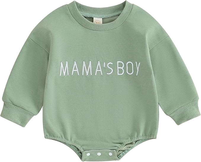 VISGOGO Newborn Infant Baby Boy Girls Oversized Romper Little Dude Sweater Onesie Coming Home Outfit Neutral Clothes