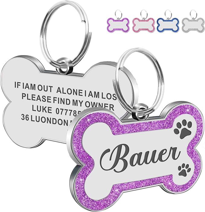 Dog Tags Personalized for Pets Dog Name Tags Personalized Dog Tag Engraved by EDSG
