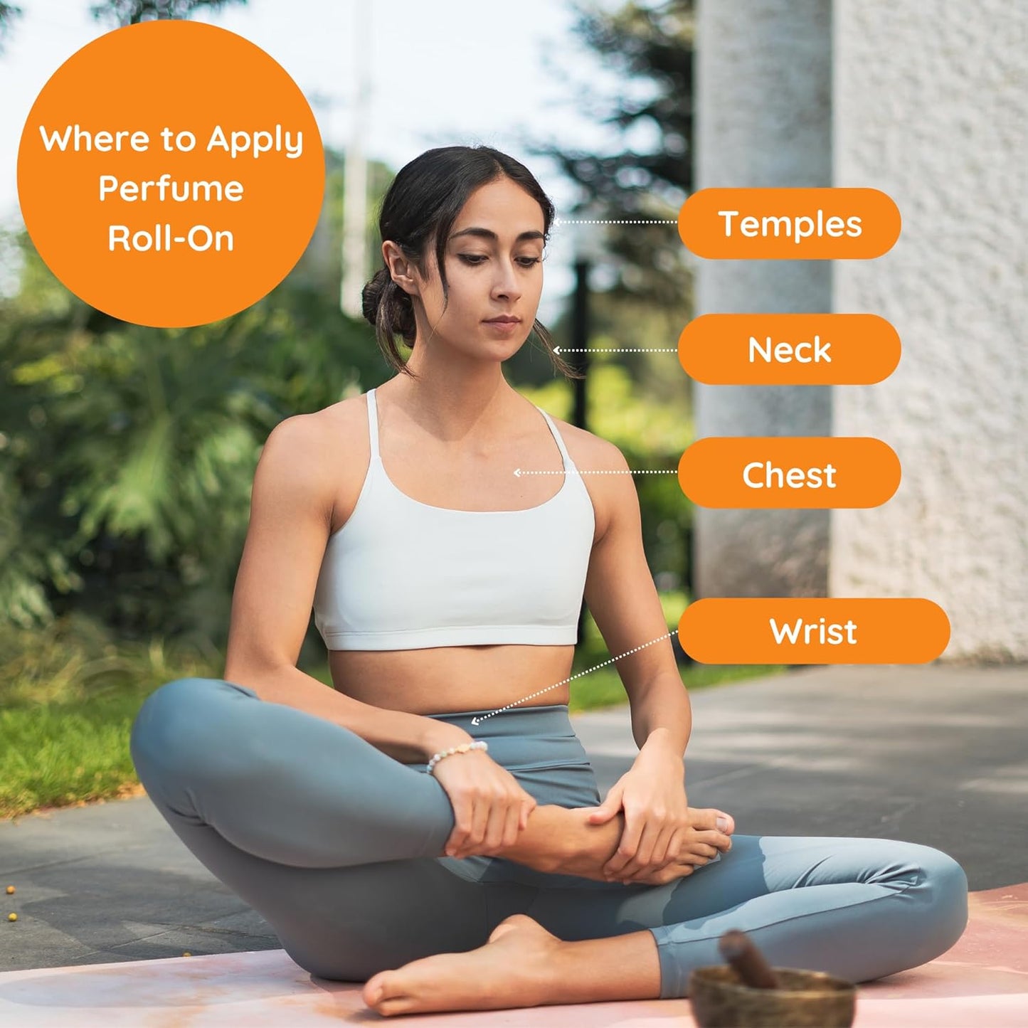 Juicy Georgia Peach Delicious Natural Essential and Fragrance Oil Roll On with Organic Jojoba Oil, Small Batch, Made in California