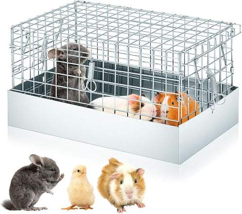14 x 8 x 8 Inch 1 Hole Folding Guinea Pig Carrier Chinchilla Carrier Portable by DoubleFill