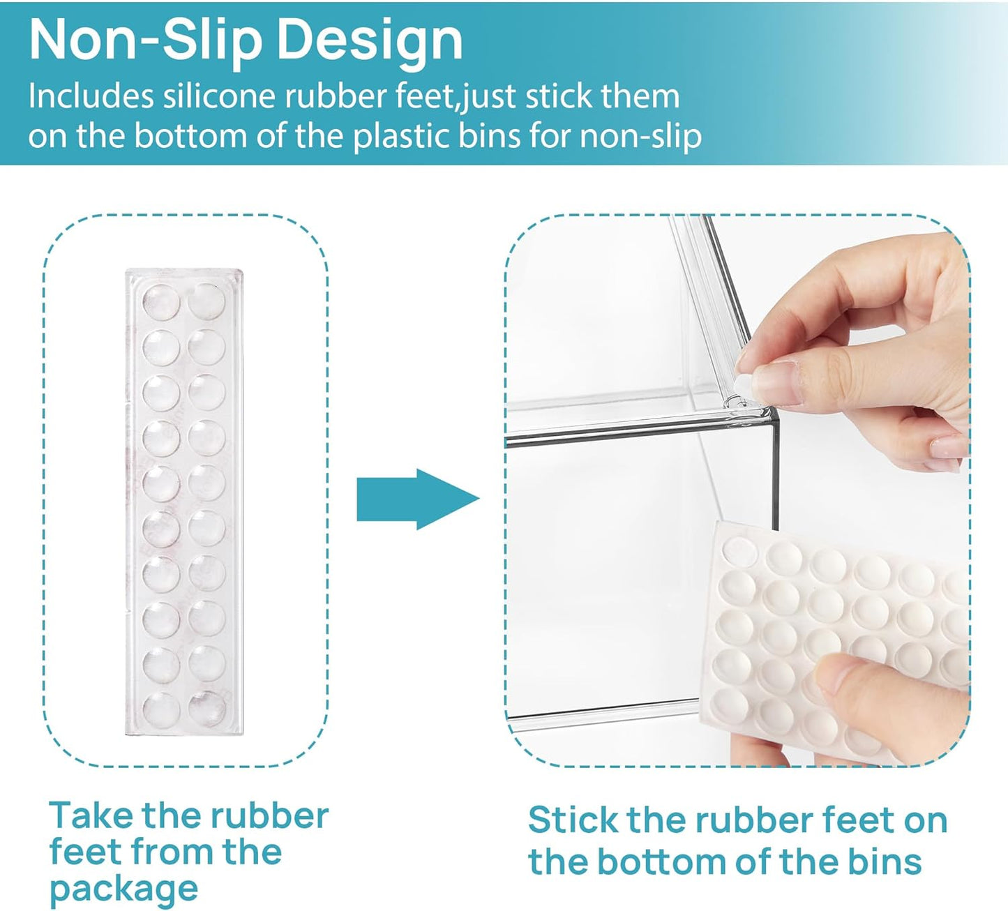 Vtopmart 10 Pack Clear Small Stackable Storage Drawers,Acrylic Bathroom Makeup Organizer,Plastic Storage Bins For Vanity, Undersink, Kitchen Cabinets, Pantry, Home Organization