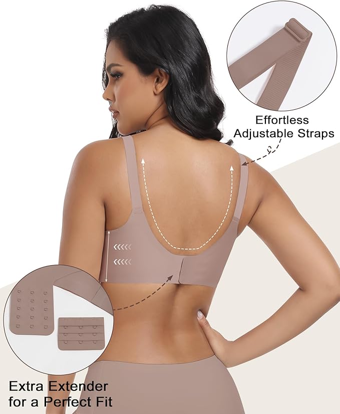 As Fairy Wireless Seamless Pumping Bra Hands Free Nursing Bra Wirefree Comfort Wearable Breast Pump Brass