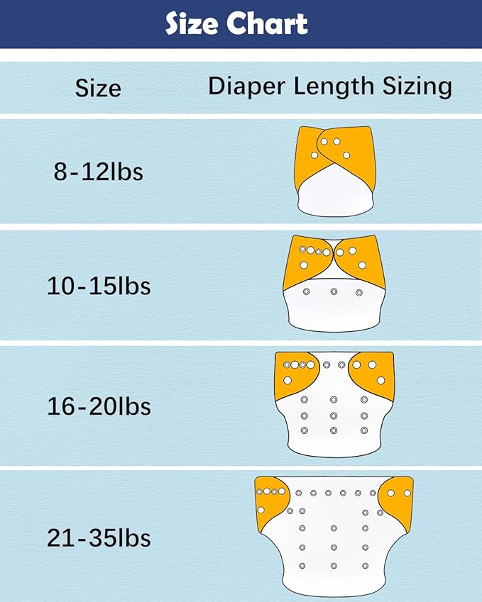 babygoal Boy Cloth Diapers Pack of 13, Baby Reusable Washable Pocket Nappy, 6pcs Diapers+6pcs Rayon from Bamboo Inserts+Wet Bag 6FB40-MB-B