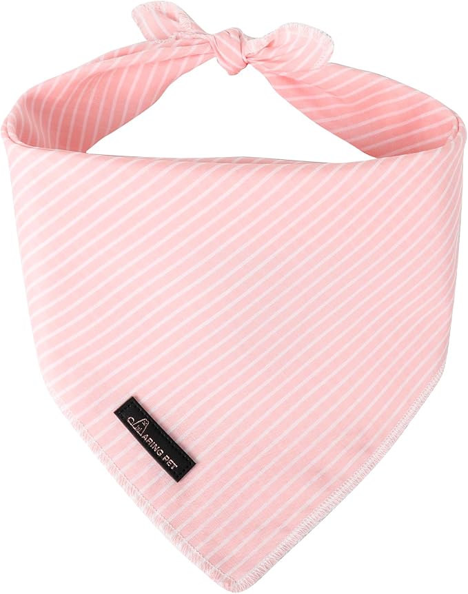 ARING PET Summer Dog Bandana-Cute Pink Dog Bandanas, Comfortable Pet Scarf Dogs by ARINGPET