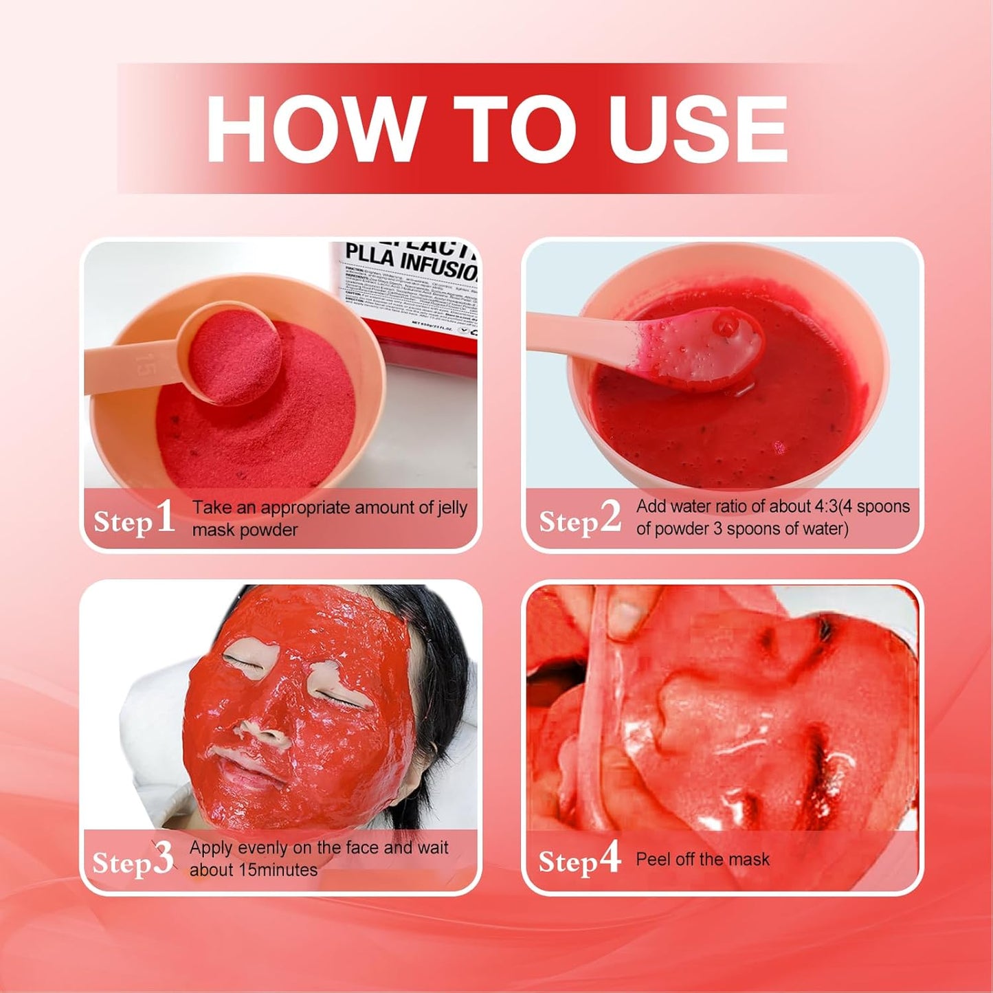 Jelly Mask for Facials Professional, Hydrating & Moisturizing Peel-Off Natural Gel Face Mask SkinCare, Professional Spa Use Jelly Face Masks, Deep Hydration & Glow 23 Fl Oz (Polylactic Acid)