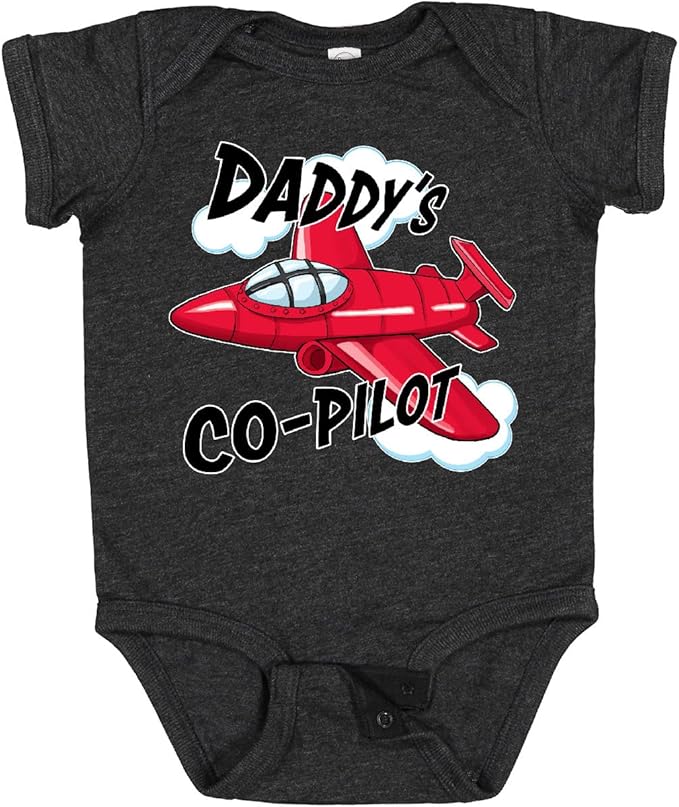 inktastic Daddys Co-Pilot for Fathers Day Baby Bodysuit