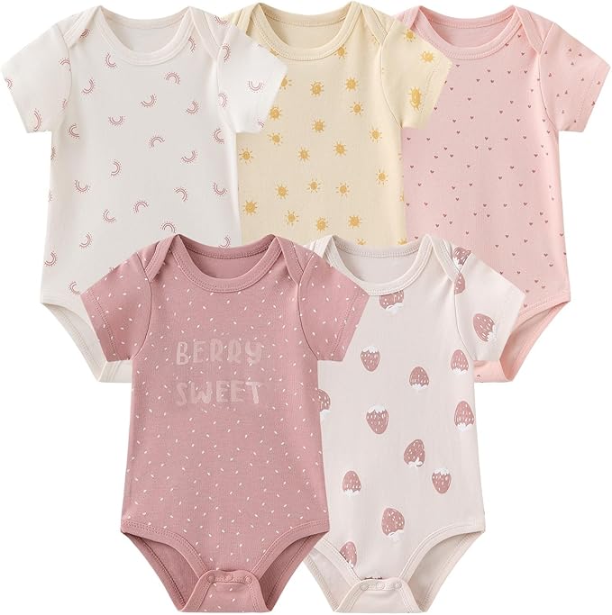 Unisex Baby Boy Girl Bodysuits Sets 20 Pack Cotton Casual New Born Clothes Comfort Infant Outfit Essentials