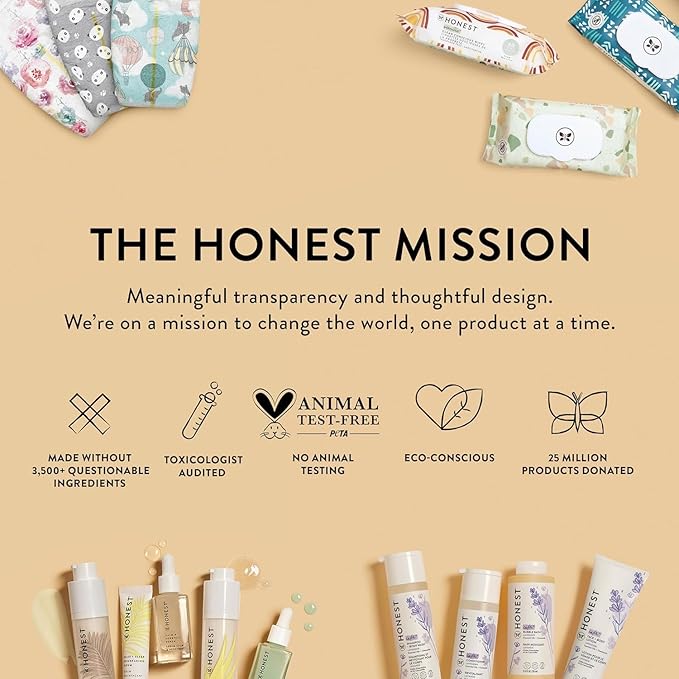 The Honest Company Foaming Bubble Bath | Gentle for Baby | Naturally Derived, Tear-free, Hypoallergenic | Citrus Vanilla Refresh, 12 fl oz