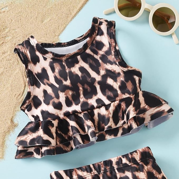 Aalizzwell Toddler Baby Girl Bathing Suit Two Piece Swimsuit Bikini Beach Wear