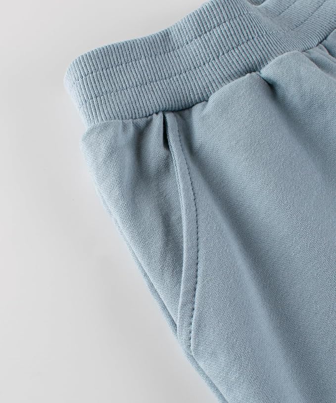 GFQLONG 2/3 Pack Toddler Pants Sweatpants Boys Cotton Joggers, Athletic Pull on Sweat Pants with Pockets for Kids Clothes