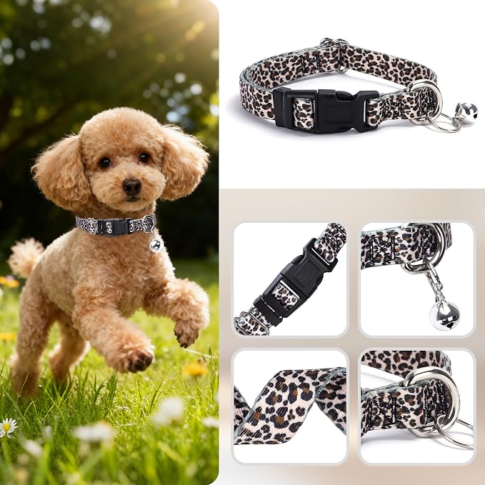 Puppy Collar with Bell，Nylon - Image 3