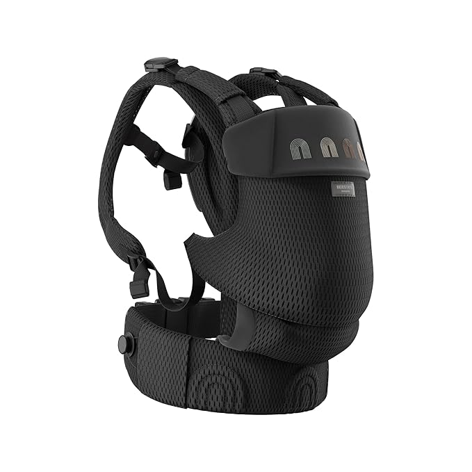 Rainbow Baby Carrier Newborn to Toddler, Breathable Mesh Baby Carrier with Adjustable Waist Rotary Knob, Enhanced Lumbar Support, Ergonomic, Sunshield,Lightweight Infant Carrier for 7-33 lbs