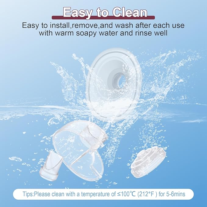 2pcs Flange 27mm Compatible with Momcozy M5 Breast Pump, 27mm Flange M5 Breast Pump Replacement Accessories,m5 Replacement Parts