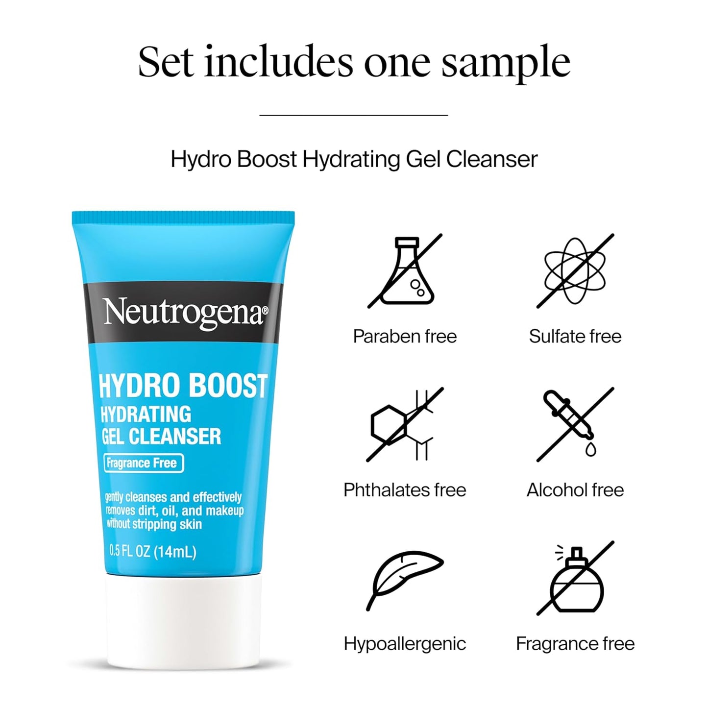 Neutrogena Collagen Bank Face Moisturizer, Broad Spectrum SPF 30 Anti-Aging Face & Neck Collagen Cream, Micro-Peptides, No White Cast 2 fl oz & Trial Size Hydro Boost Facial Cleanser, 0.5oz