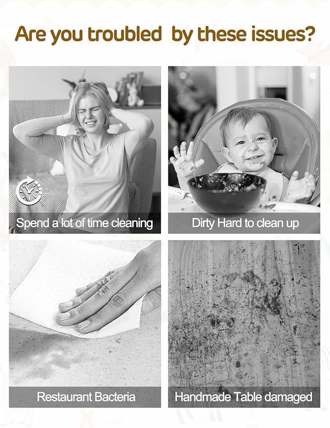 45 Pack Sticky Disposable Placemats for Baby & Toddlers,Toddler Placemat 12"x18" Kids Table Mat for Party, Picnic Table, Restaurants Dining Table Travel Essentials for Toddlers with 3 Designs