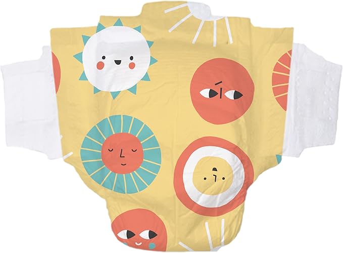Hello Bello Premium Diapers Size 6, 68 Count Disposable, Extra-Absorbent, and Hypoallergenic Baby Diapers with Snug and Comfort Fit, Sunnyside Up Pattern Value Pack