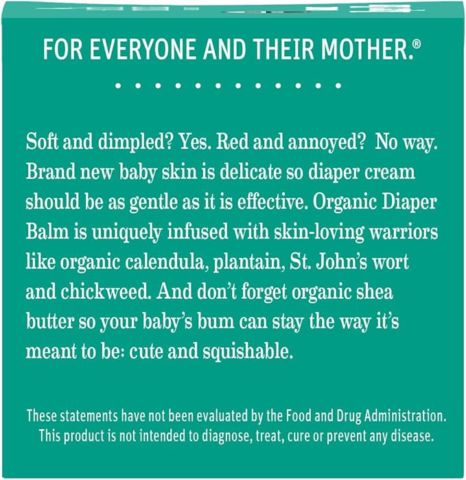 Earth Mama Organic Diaper Balm 2-Ounce | Diaper Cream for Baby | EWG Verified, Petroleum & Artificial Fragrance-Free with Calendula for Sensitive Skin (3-Pack)