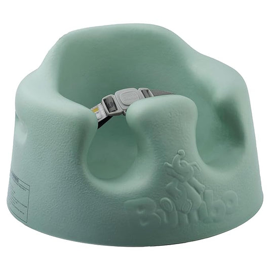 Bumbo Baby Infant Soft Foam Comfortable Support Wide Floor Seat with 3 Point Adjustable Harness for Ages 3 to 12 Months, Hemlock